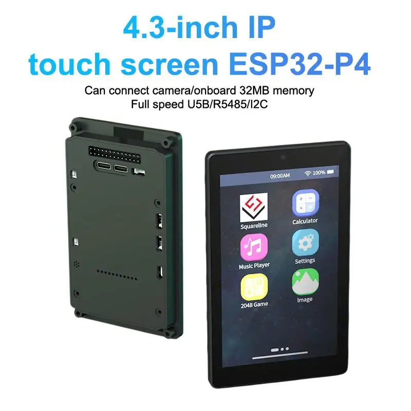

ESP32P4 4,3-дюймовый IPS емкостный сенсорный экран, макетная плата, модуль высокого разрешения, поддержка Wi-Fi 6 и BT5, встроенный ESP32-C6