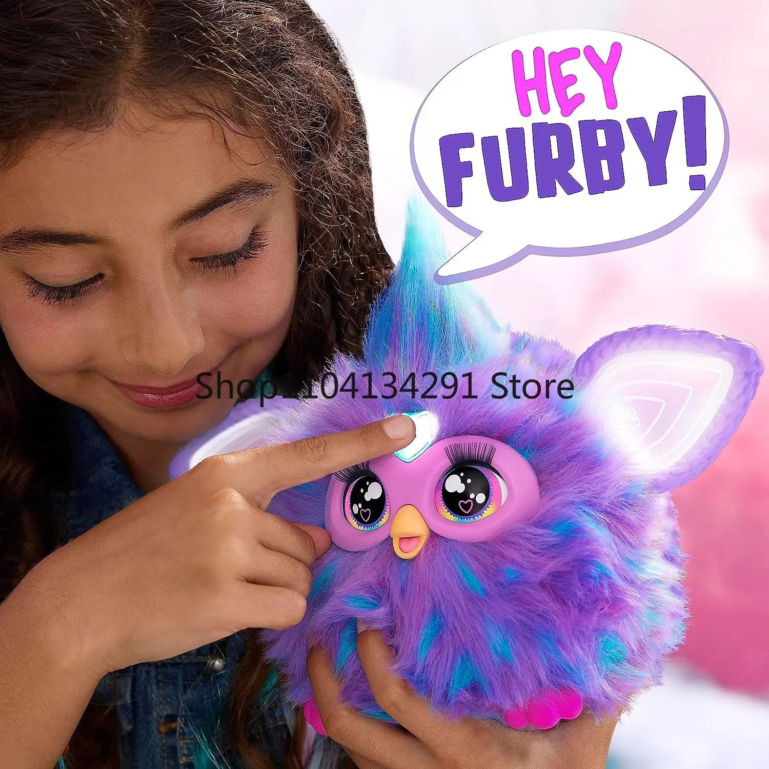 Furby Purple Coral Interactive Galaxy Edition Pluszowe Zabawki Kawaii Fashion Aktywowane Głosem Miękkie Zabawki Elektroniczne Zwierzątka Domowe