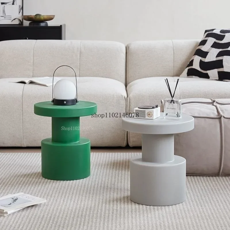 

Nordic Side Table Bedroom Simple Bedside Table Living Room Furniture Small Apartment Round Sofa Corner Tables Home Coffee Tables