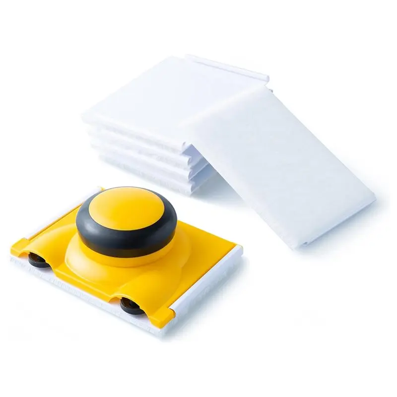 

Инструмент для окрашивания краев ABGH-Paint Edger с 5 сменными микрофибровыми насадками, инструмент для окрашивания краев без использования ленты для стен, потолков и отделки.