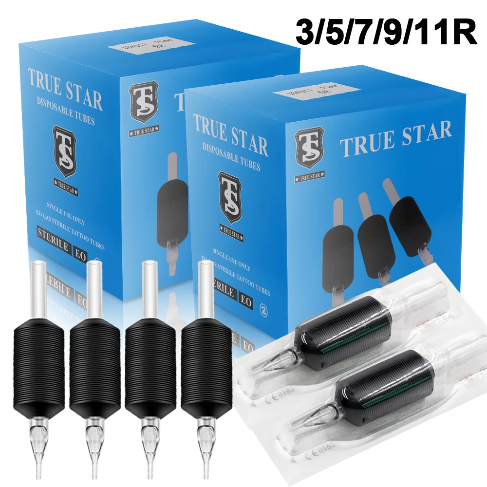 

20/10/5/3PCS Tattoo Grip Tubes 25MM Disposable Sterilized Round Tattoo Tubes Silicone Tattoo Tubes for Tattoo Needle Supplies