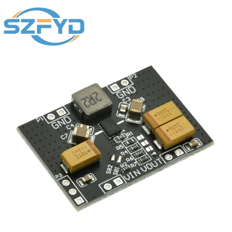 TPS63020 โมดูลพลังงานอัตโนมัติบั๊ก 2.5V 3.3V 4.2V 5V แบตเตอรี่ลิเธียมระลอกคลื่นต่ํา