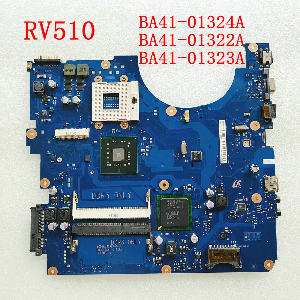 

For Samsung RV510 Laptop Motherboard BA92-06564A BA92-06564B BA41-01323A NP-S3510 BA41-01324A BA41-01322A MainBoard DDR3