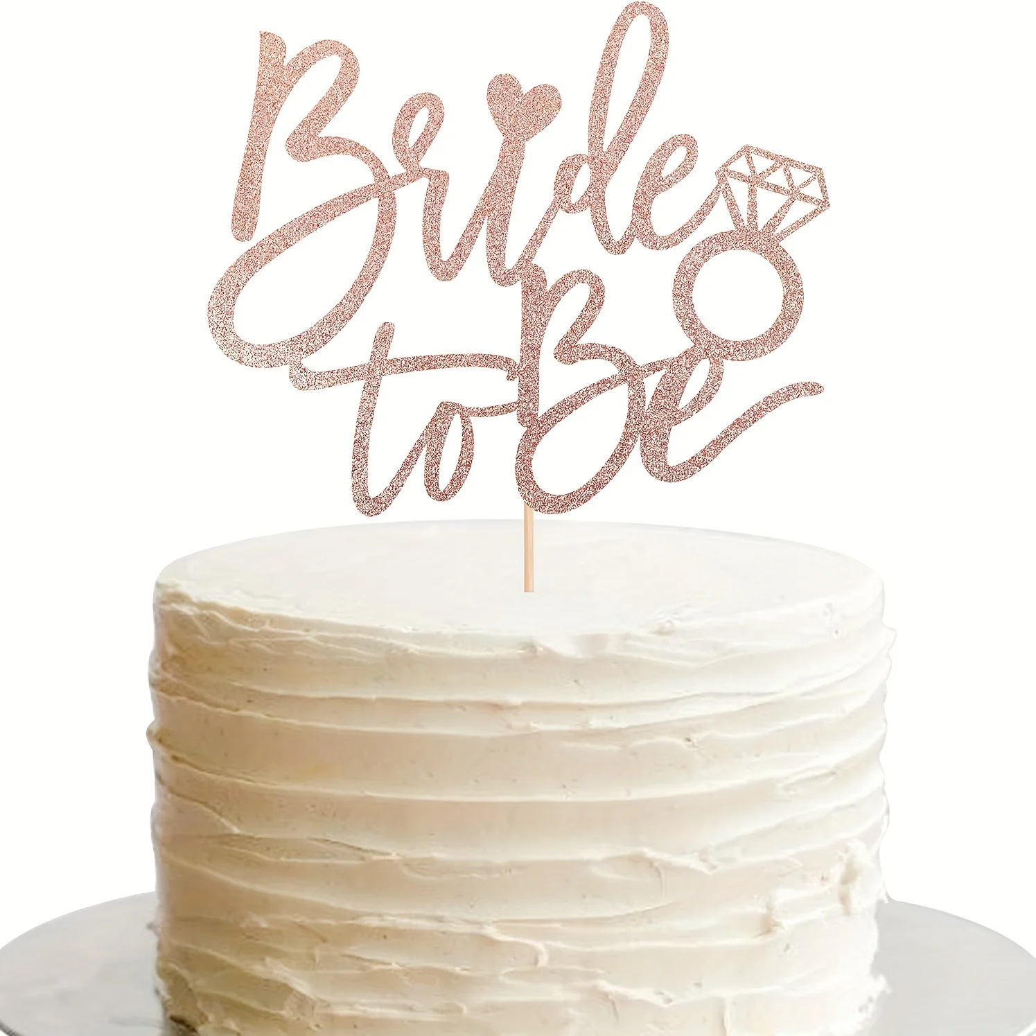 1 Stück Tortenaufsatz „Bride to Be“, perfekt für Verlobungsfeiern, Hochzeitsdekorationen und Foto-Requisiten, Brautjungfern-Geschenke