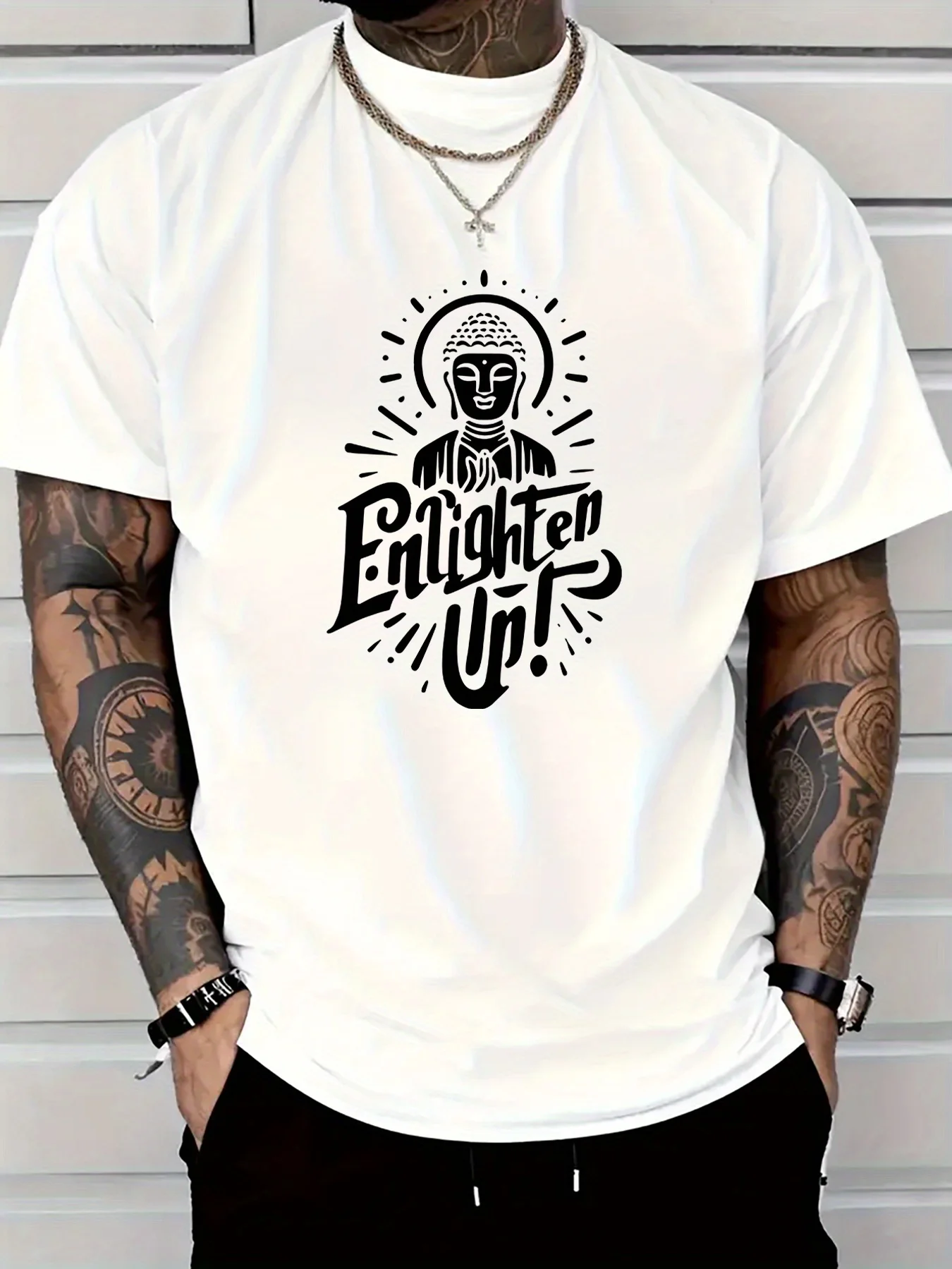 

Мужские футболки на Хэллоуин, винтажная одежда 90-х годов, летние футболки из 100% хлопка с принтом Будды, футболки с короткими рукавами для пар