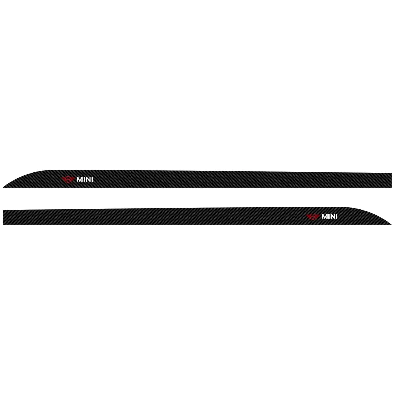 2pcs Car Door Side Skirt Car Body Decal Carbon Fiber Car Stickers For Mini Cooper R50 R52 R53 R55 R56 R60 R61 F54 F55 F56 F60