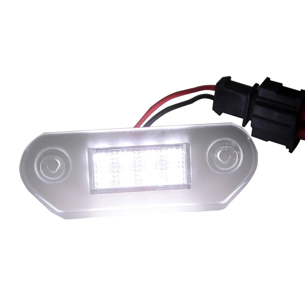 2Pcs LED Car License Number Plate Light Lamp Bulbs Auto Illumination For VW Golf mk3 Gol 2 3 Vento A3 Jetta Mk3 Skoda Octavia I