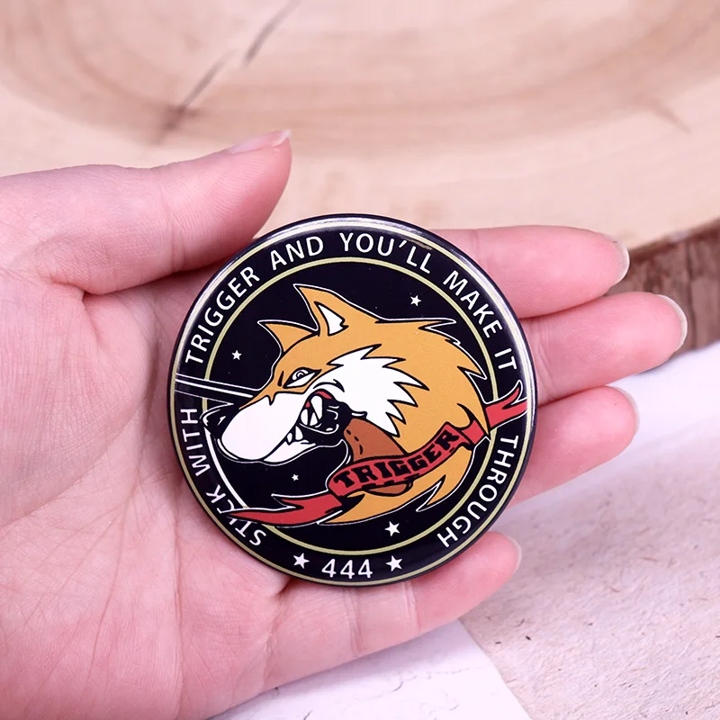 Ace Combat Badge Trigger Button Pin Jogo Flandres Mochila