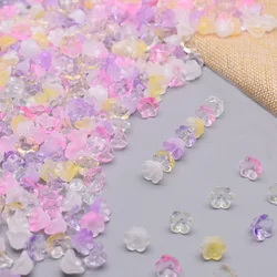 12x8mm 50pcs Colorful Trumpet Flower Lampwork Beads Bell Orchid Flower Crystal Glass Beads For Jewelry Making DIY Craft