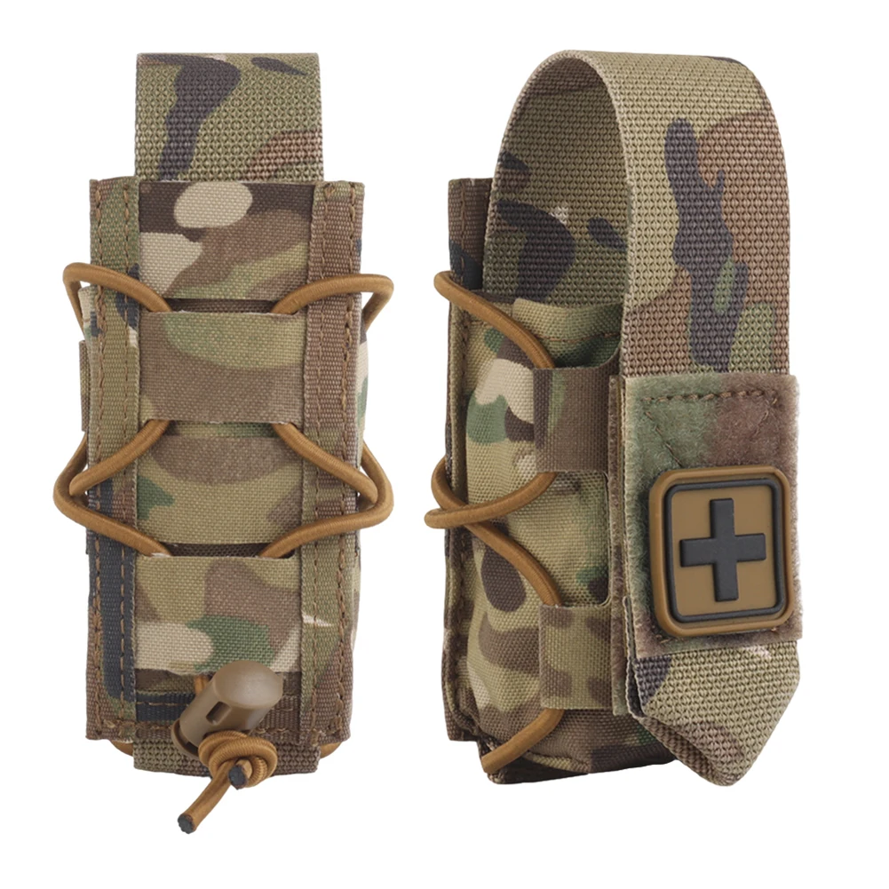 

Closed Flap Tourniquet Pouch EMT Emergency Survival Med Vest Pouch (Camouflage)