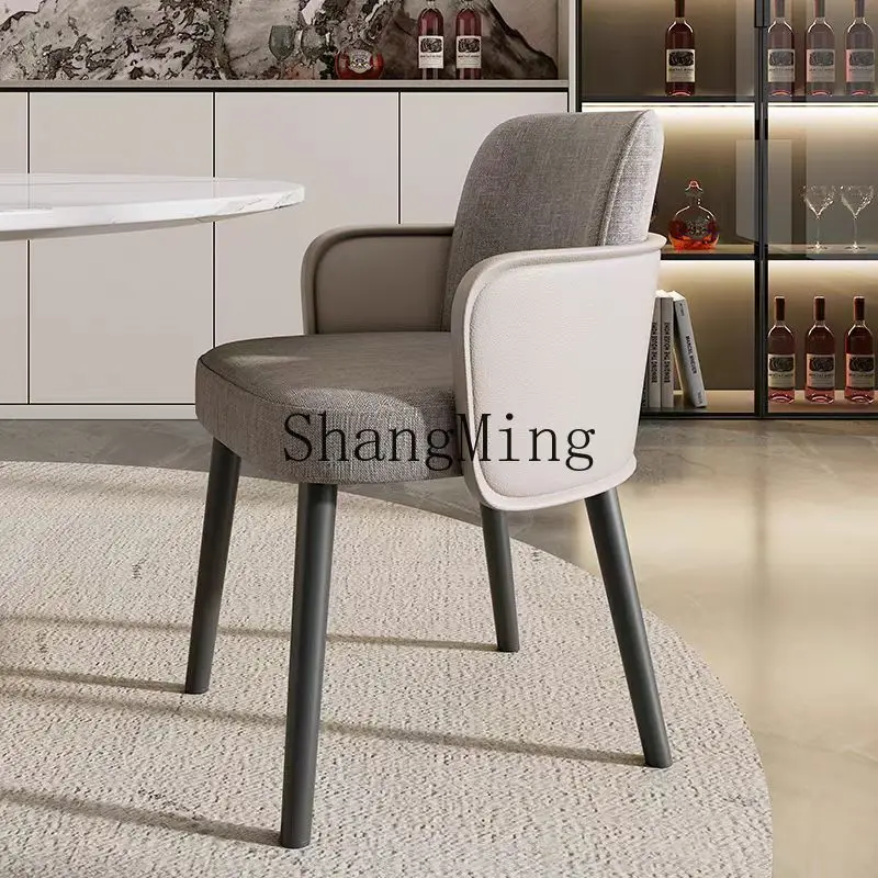 

ZYY solid wood high-end dining chair household light luxury high-end modern style back chair cafe chair