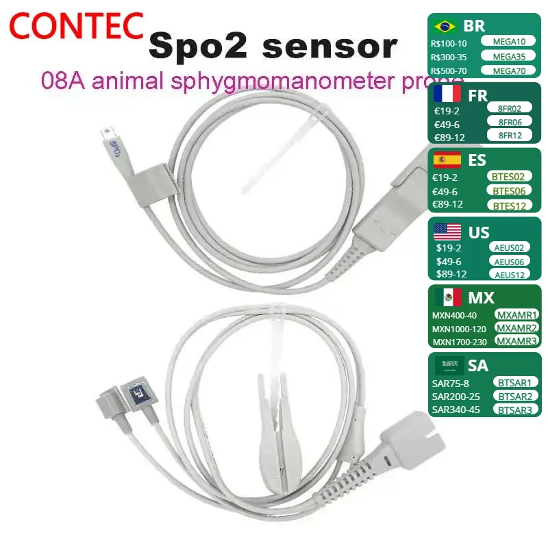 

Vet veterinary Spo2 Probe for CONTEC 08A Blood Pressure Monitor