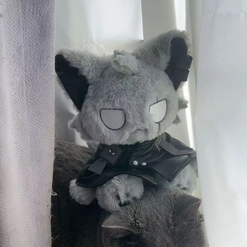 Game Arknights Lappland the Decadenza Plush Backpack Anime Cosplay Props Big Mouth Bag Cotton Doll Crossbody Bag Fan Gifts view 6