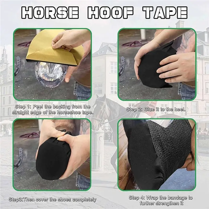 A89E-Breathable Cotton For Equine Hoof Bandage Kit Wound Protection Dressing For Hoof Care& Injury Recovery