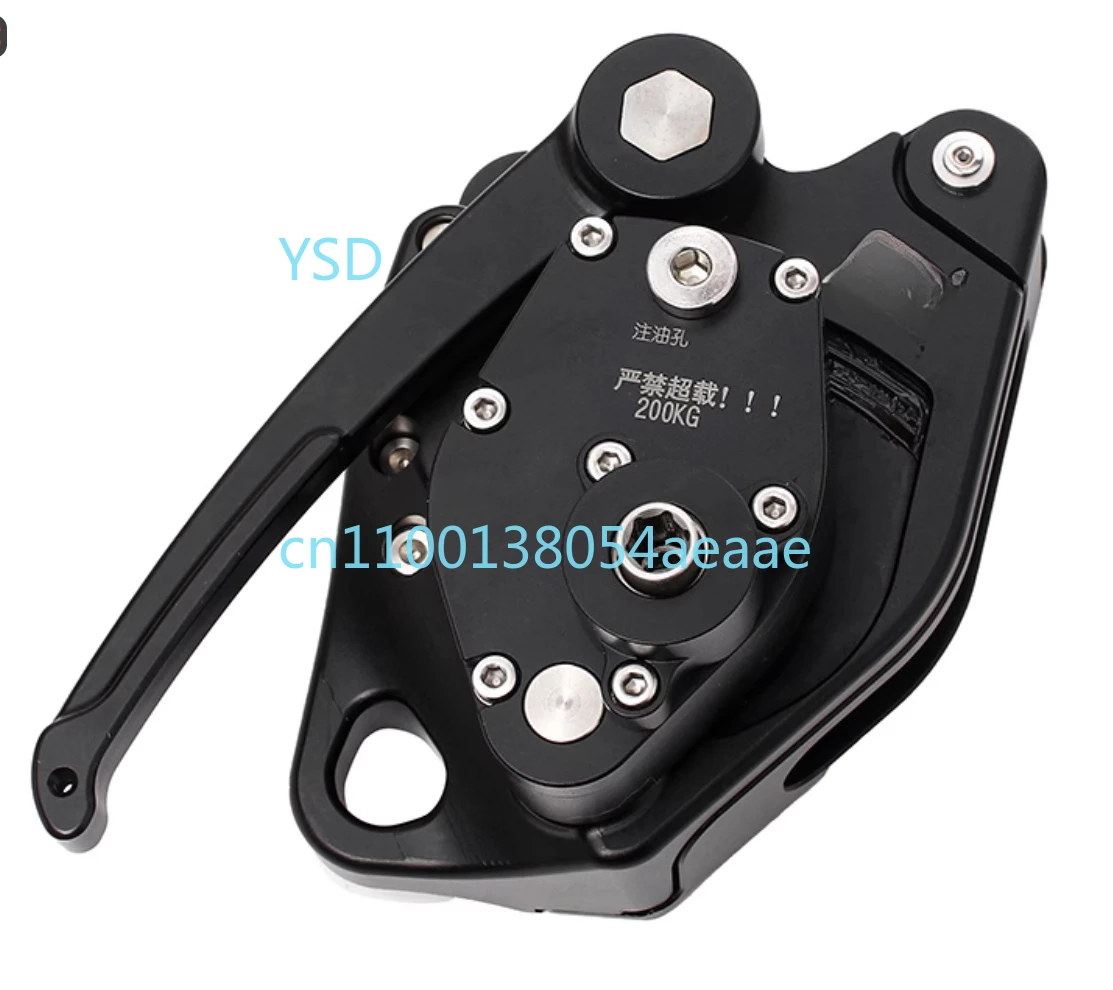 

Aerial Work Electric Climbing Lift Drive Pulley Ascender Compatible with Power Doubling System, Drill Powered Equipment,