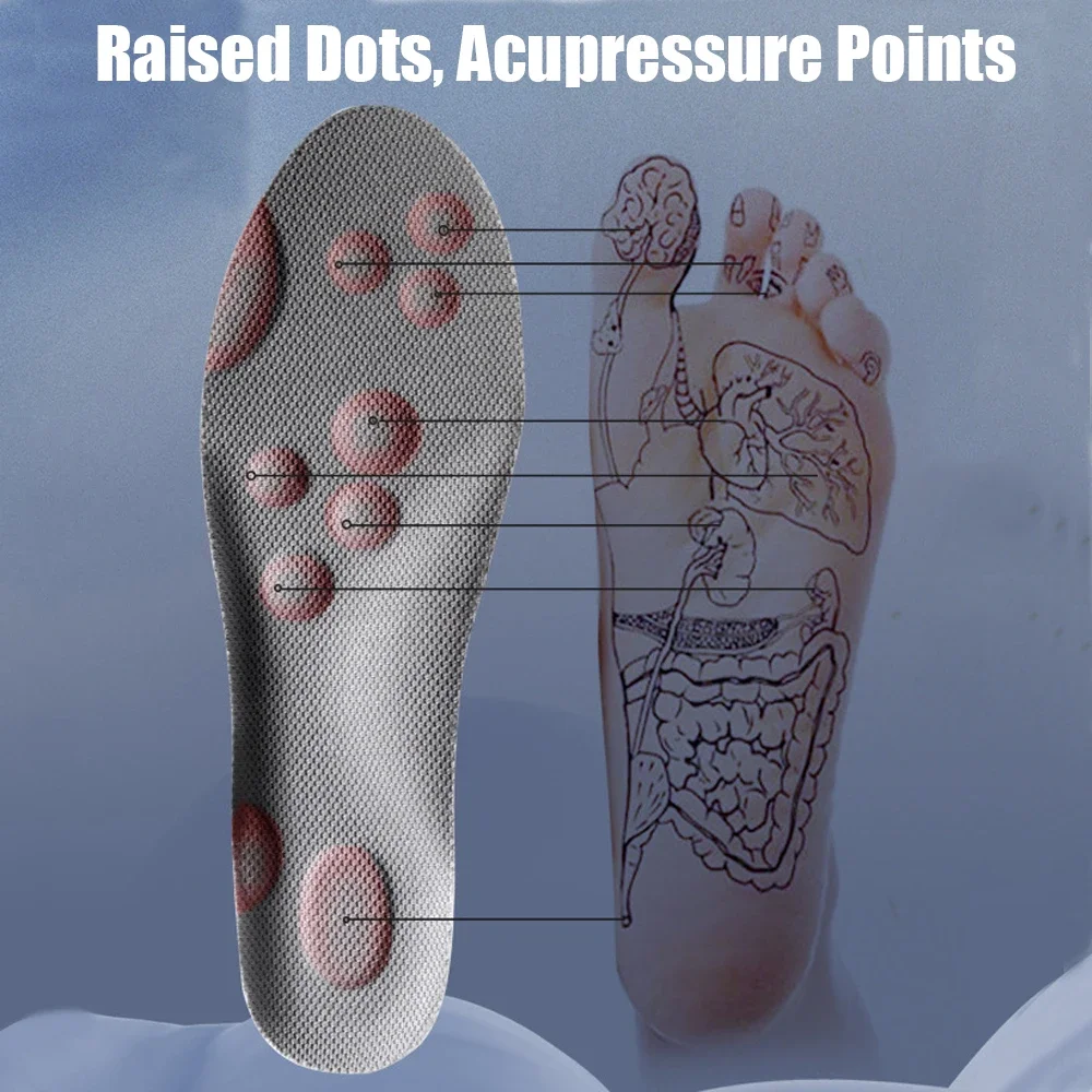 High Quality Latex Sport Insoles for Shoes Men Memory Foam Woman Templates Arch Support Orthopedic Insoles for Sneakers Shoe Pad