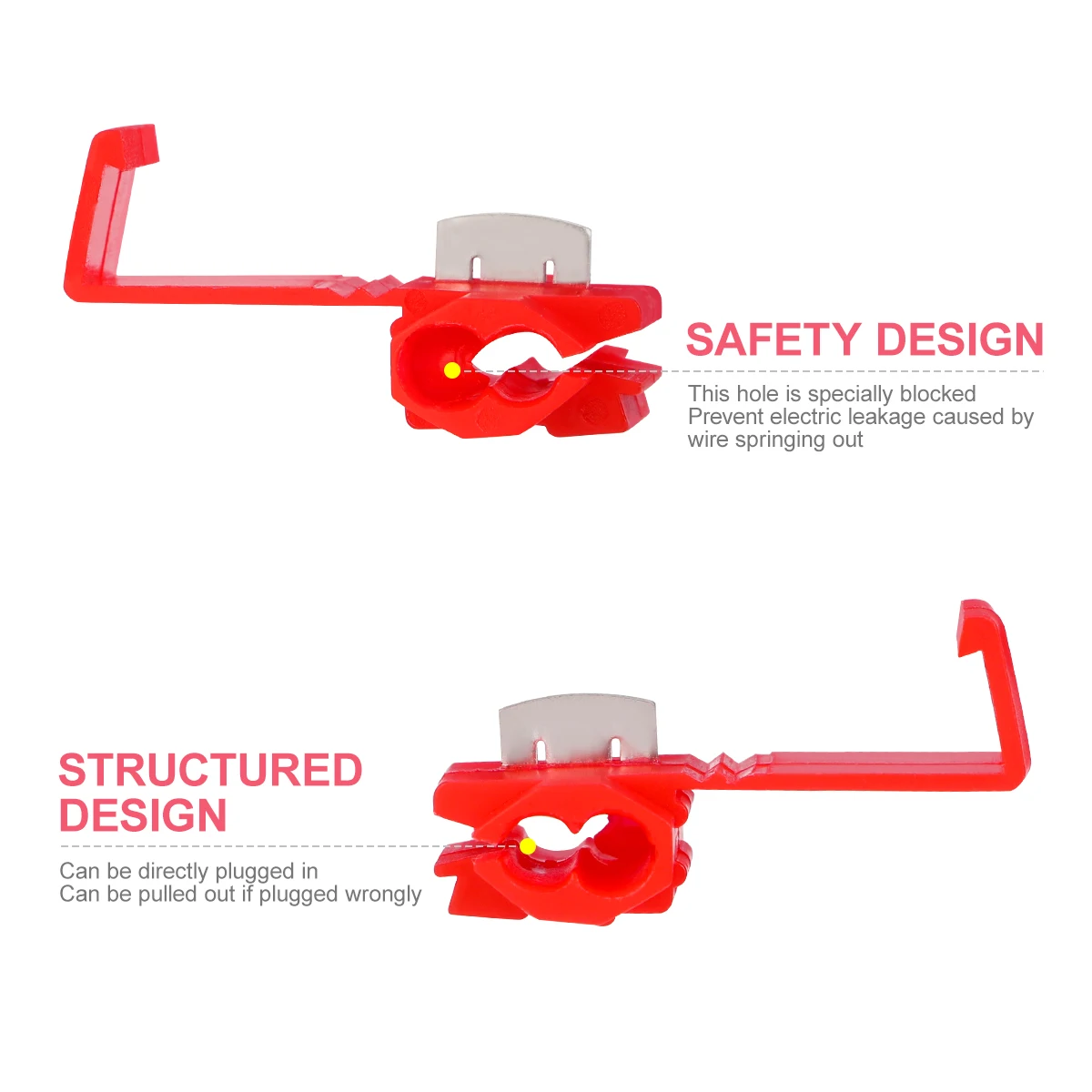 

100pcs Solderless Wire Connector Branch Terminal Quick Connect For Automotive Electrical Installation No Strip Flexible Cable