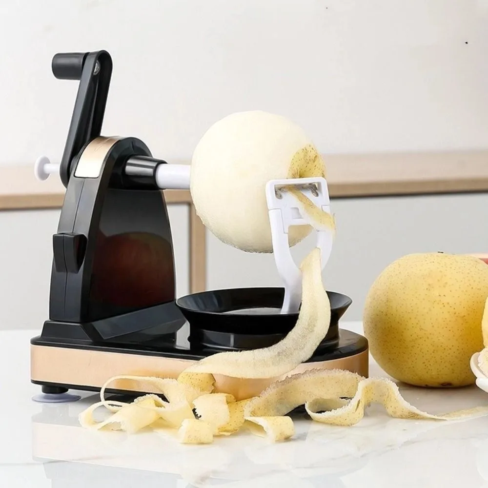 

Rotating Fruit Peeling Machine Time-saving Manual Potato Peeling Machine Anti Slip Suction Cup Efficient Vegetable Peeler