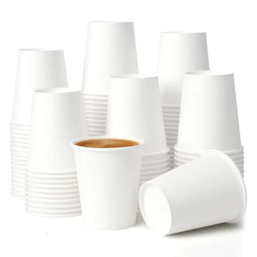 

100 Pack 5 oz Paper Cups, Disposable Bathroom Cups, Small Mouthwash Cups, Mini Paper Cups for Bathroom White 100Pack
