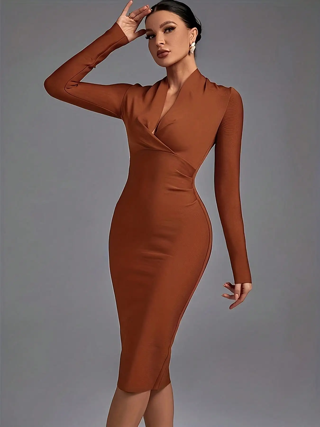 Bandage Dress Women Party Dress Bodycon Elegant Sexy Evening Birthday Club Outfits Summer 2024