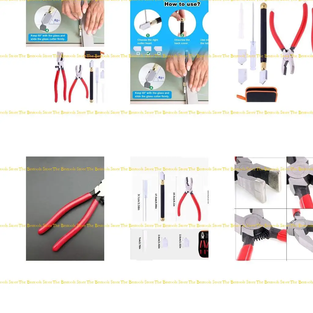 

12PF Glass Cutting Tool Stained Glass Cutter Tool Starter Kits Glass Running