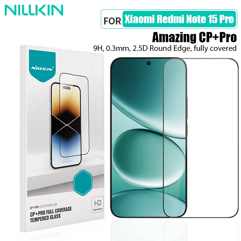 

NILLKIN For Xiaomi Redmi Notre 15 Pro 5G Tempered Glass Front Film CP+PRO HD Clear Screen Protector Glass for Redmi Notre 15 Pro