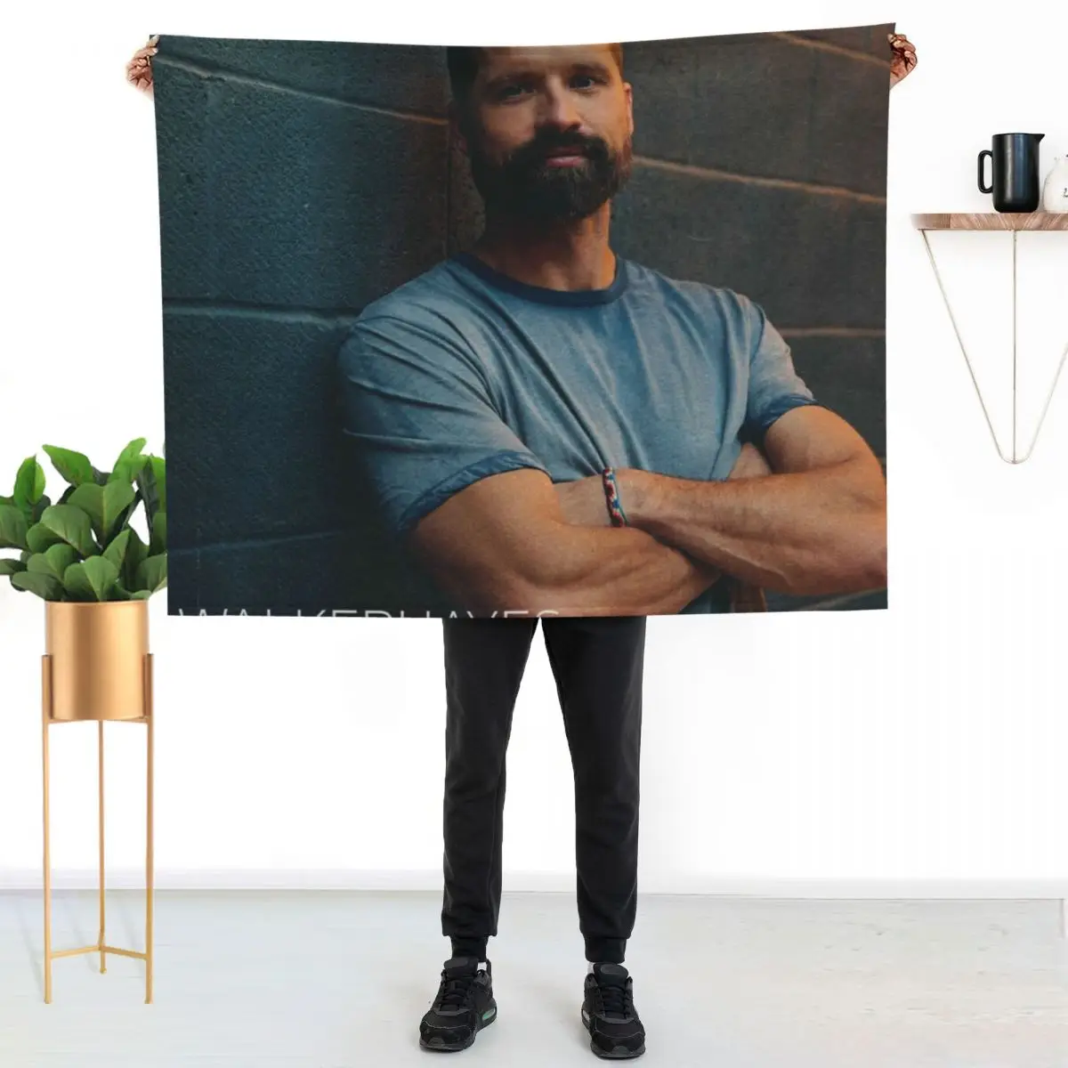 Walker Hayes Country Stiff Throw Blanket