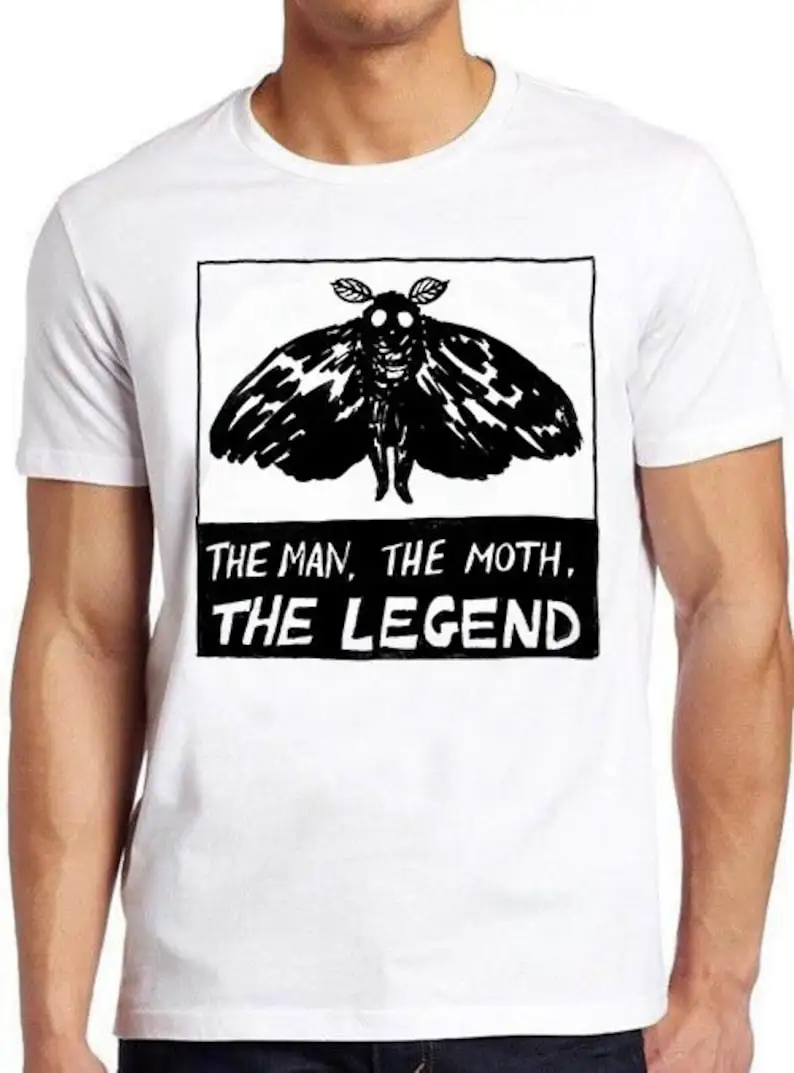 

Mothman The Man The Moth The Legend Meme Забавный стиль унисекс геймер культ фильм музыка подарок крутая футболка 1130