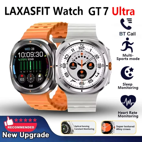 LAXASFIT 2025 새로운 Smartwatch GT7 울트라 1.52 인치 AMOLED HD 디스플레이 블루투스 말하기 스포츠 Smartwatch 남성 여성 시계 선물