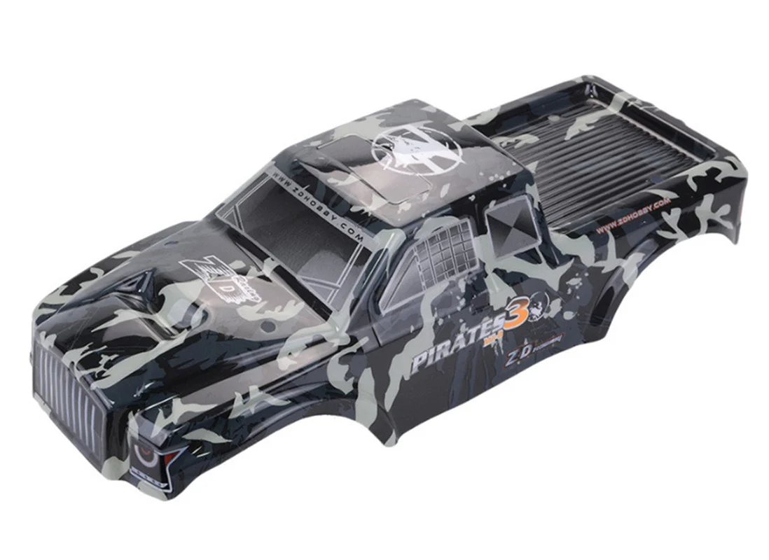 ZD Racing 1/8 Rc Cars Accessories 8485 8486 8469 08427V3 MT8 Car PVC Body Shell Yellow Grey Housing Parts