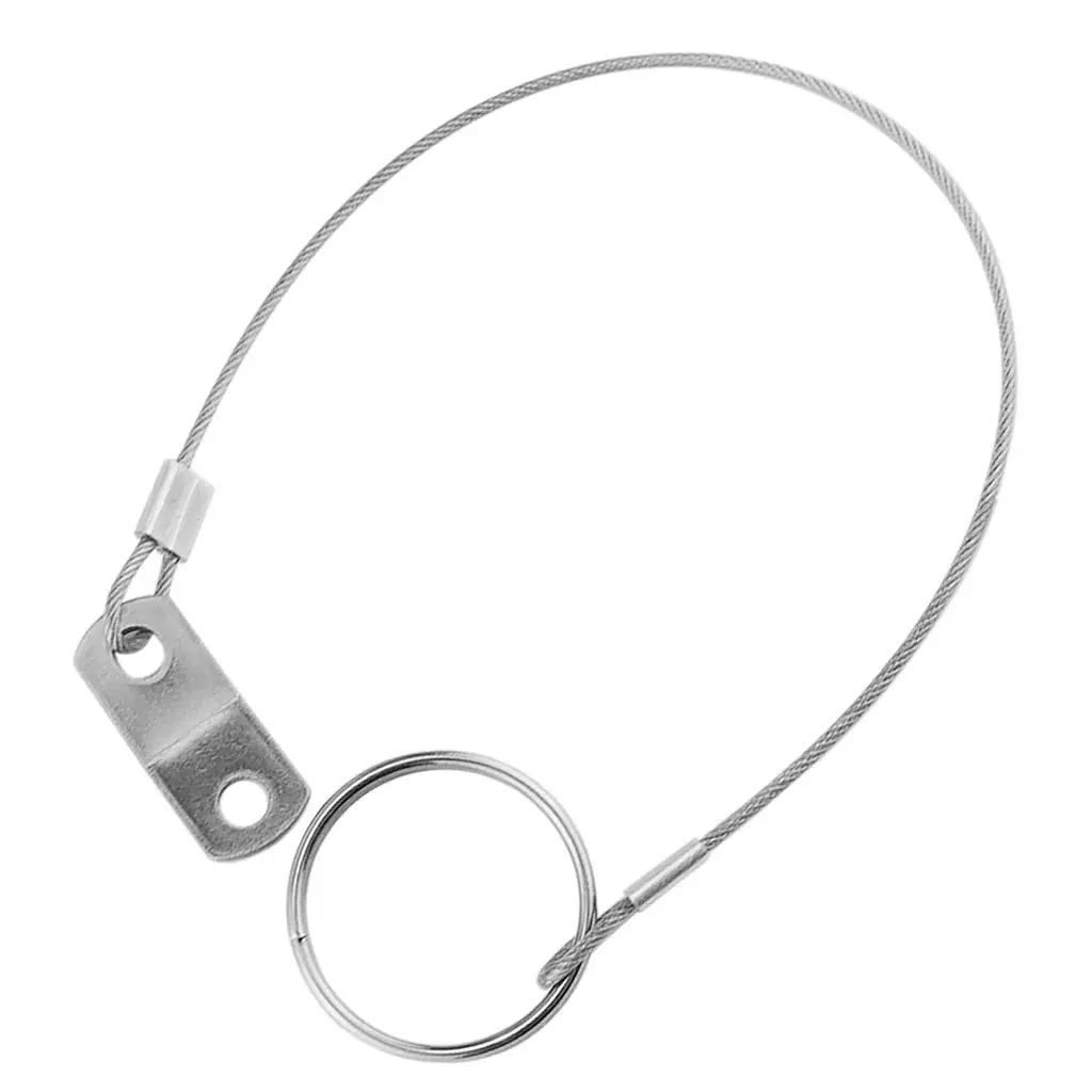 

MagiDeal Quick Release Pin Stainless Steel 150mm Lanyard Bimini Top for Boat