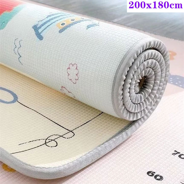

200x180/180x120/180x150cm Thick Play Mat for Children's Safety Mat Friendly Crawling Play Mats Folding Mat Carpet Rug Playmat