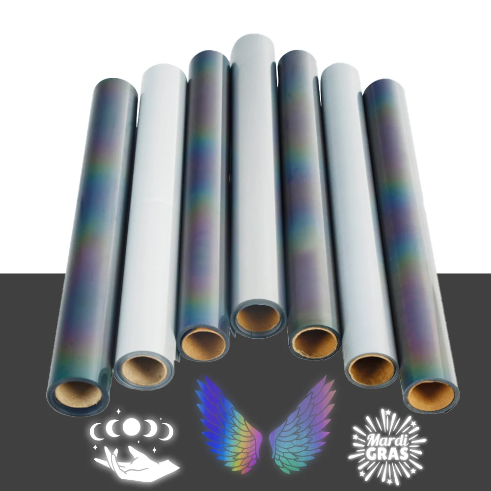Reflective Heat Transfer Vinyl Sheets,For DIY Clothing T-Shirt Mask Jeans Backpack ,Heat Transfer Sticker，Easy to Cut &Weed