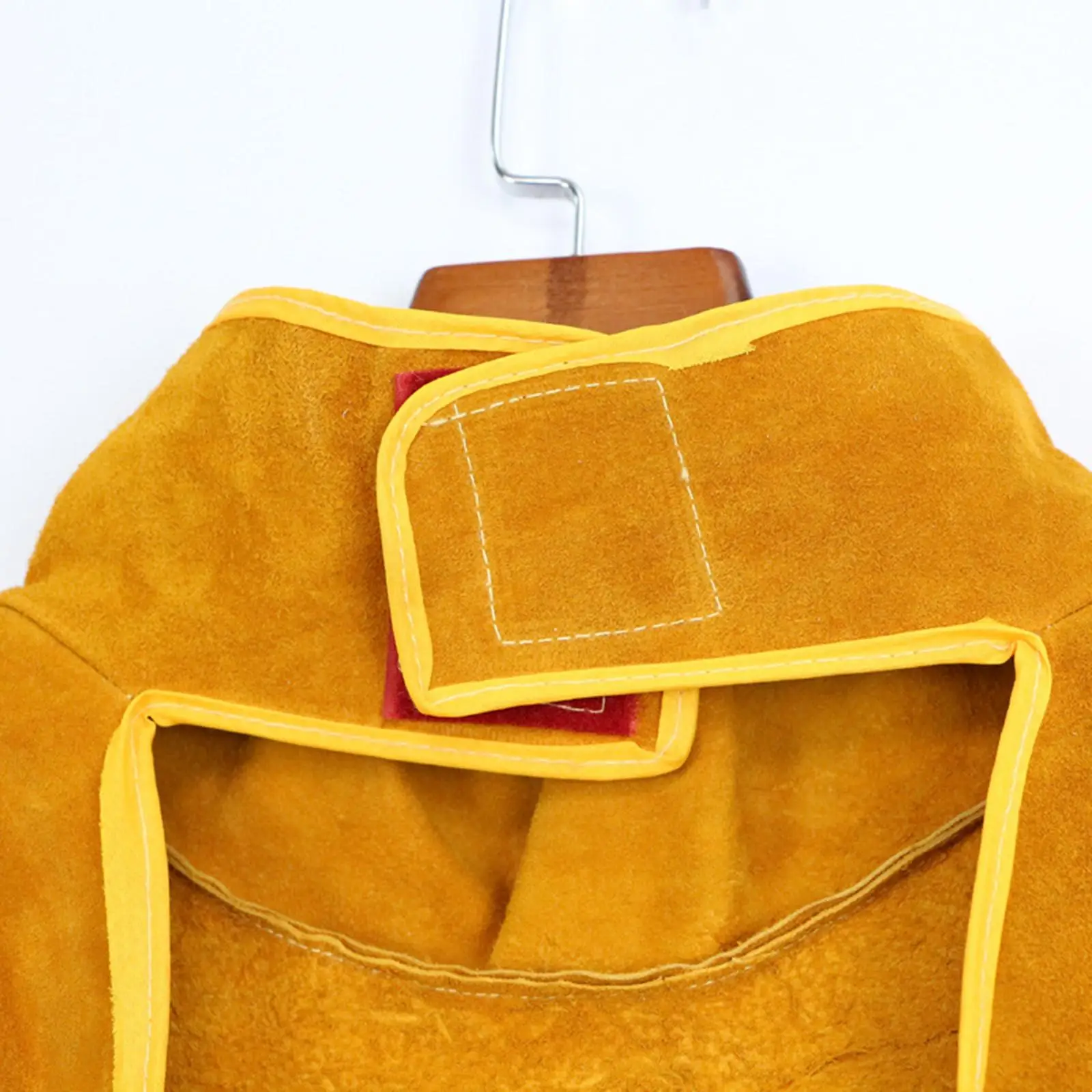 Anti Flame Welding Apron Cowhide Long Sleeve Jacket with Adjustable Strap for Welders Grinding Heat Resistant Work Protection
