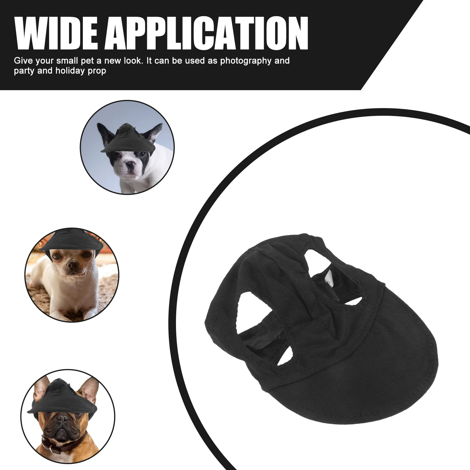 

Pet Baseball Cap Dog Summer Hat Adjustable Sun Protection For Small Dogs Outdoor Canvas Hat Lightweight Puppy Headwear