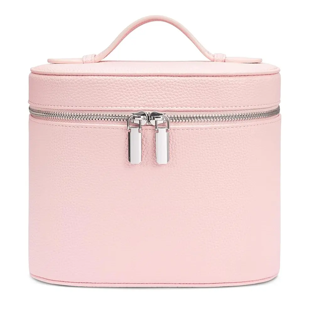 

Bag, Travel Make up Case with Compartments and Handle, Portable Cosmetic Organizer Bags,Toiletry Bag for Women