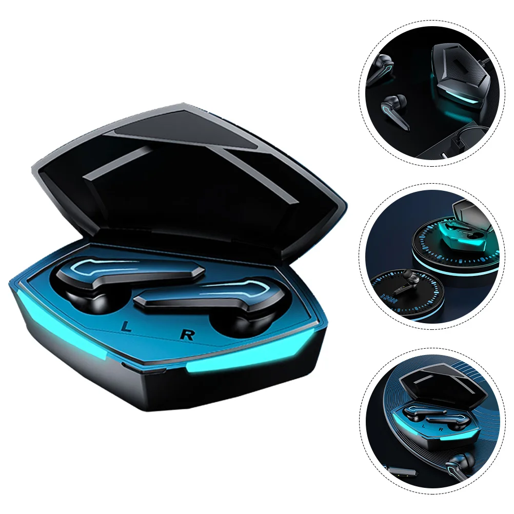 مجموعة واحدة من سماعات الأذن اللاسلكية باللون الأسود الممتاز لتقليل الضوضاء للرياضة في الهواء الطلق للاستخدام الداخلي ستيريو محمول #6