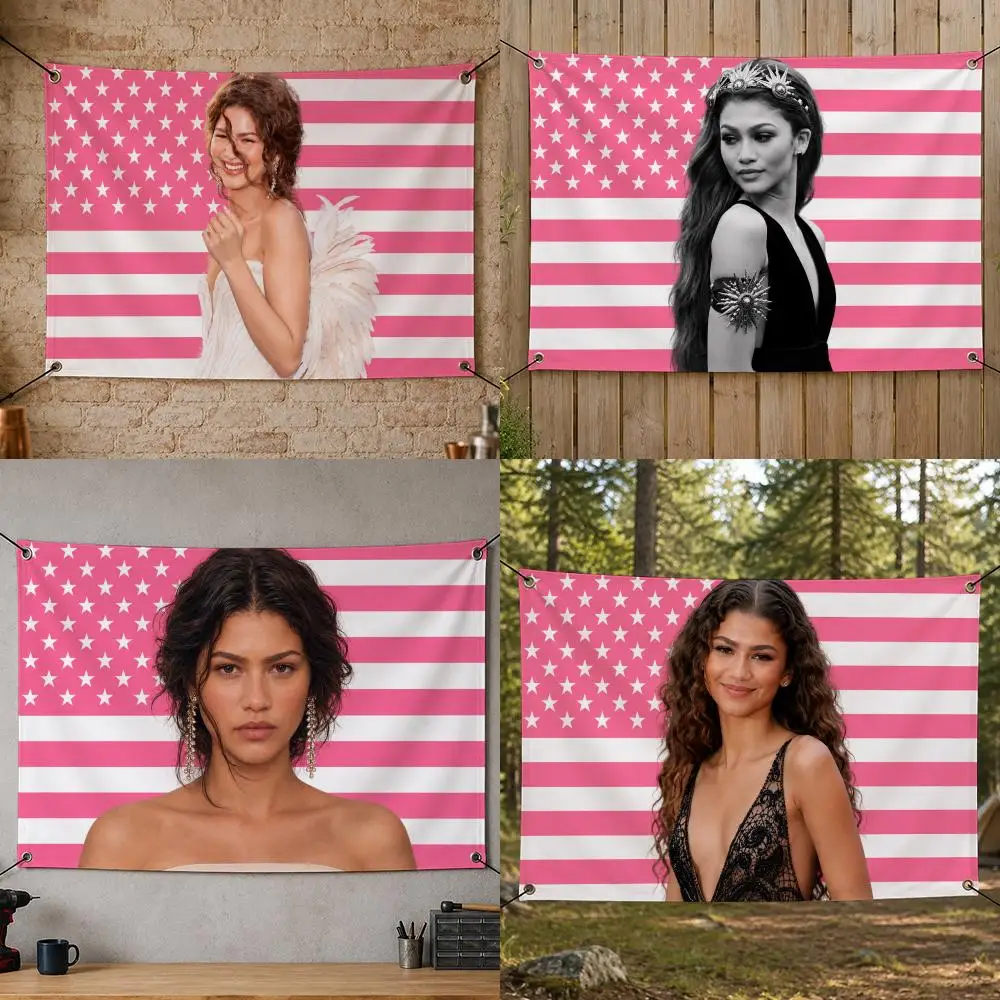 Actor Trendy Z-Zendaya Flags Flag Banner for Bedroom Dorm Party Home Living Room Game Room Gift