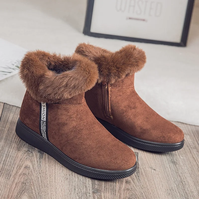 Hot Selling Women Boot Winter New Women Snow Boot Warm Plush Short Boot Large Ankle Boot Cotton Shoe Platform Women Shoe Botines