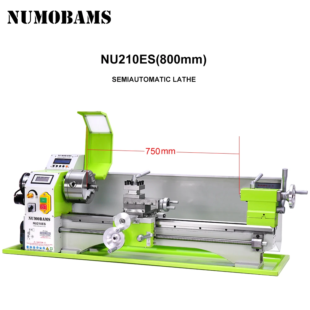 NU210X800ES Auto Left&Right Threading Making Mini CNC Metal Lathe Machine