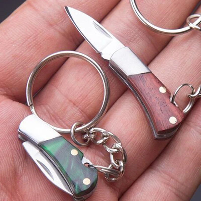 Folding Pocket Knife Portable Small Blade Portable Keychain Stainless Steel Unboxing Knife Pendant High-quality Gift Knife