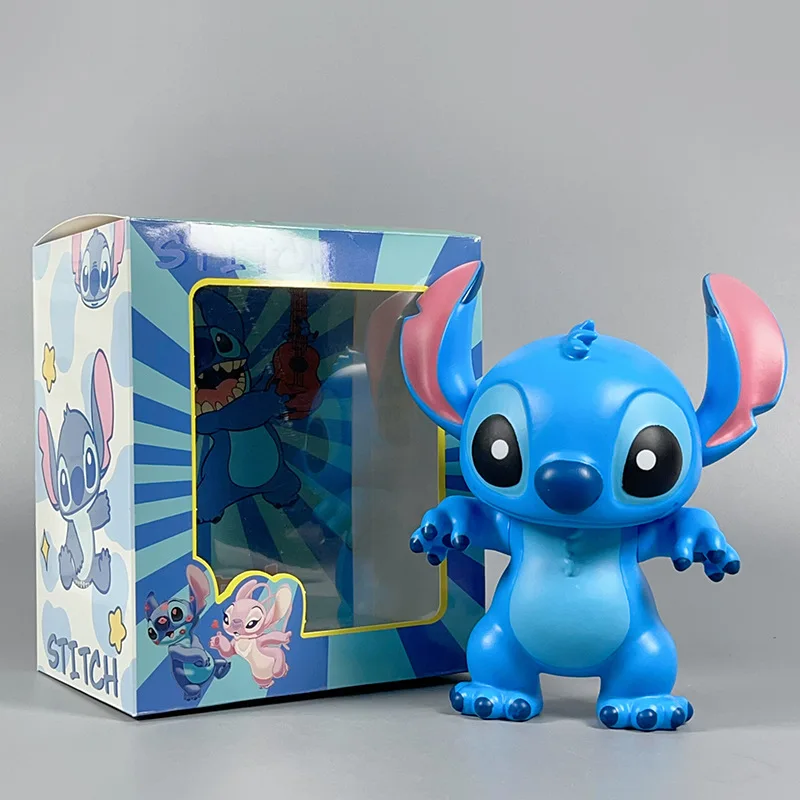 Figurines de dessin animé Lilo et Stitch Disney, nouvelle poupée de dessin animé, ornements de bureau tendance, jouets de collection Kawaii, cadeaux pour Couples