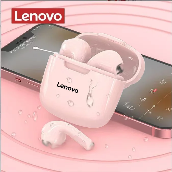 سماعات لينوفو الأصلية A2 Pro TWS اللاسلكية بتقنية البلوتوث، تصميم أنيق، صوت ستيريو Hifi، سماعات رياضية مقاومة للماء