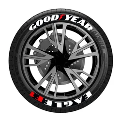 Car Tire Letter Stickers Suitable for GOOD YEAR EAGLEF1 Automobile Motorcycle Tire Decoration Wheel Decals PVC Waterproof