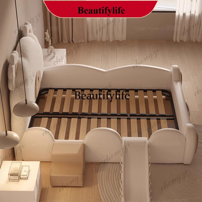 M178 Little Bear Creative Children's Bed Modern Cute Cartoon Design double bed interior comfortable camas matrimoniales furnitur