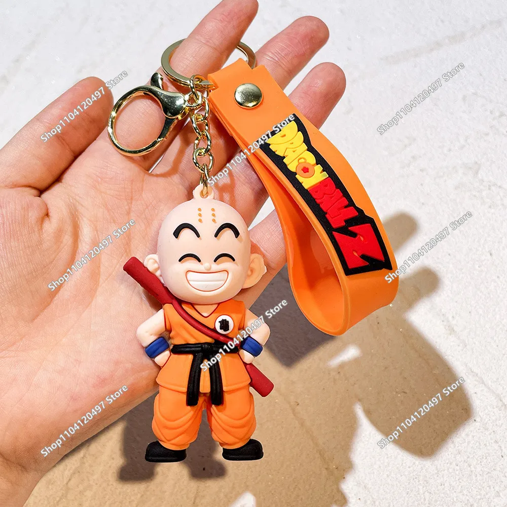 Dragon Ball Z Keychain Anime Super Saiyan Goku Figure Cute Keyring Bag Pendent Car Ornament Key Accessories Kids Toy Xmas Gifts - view 4