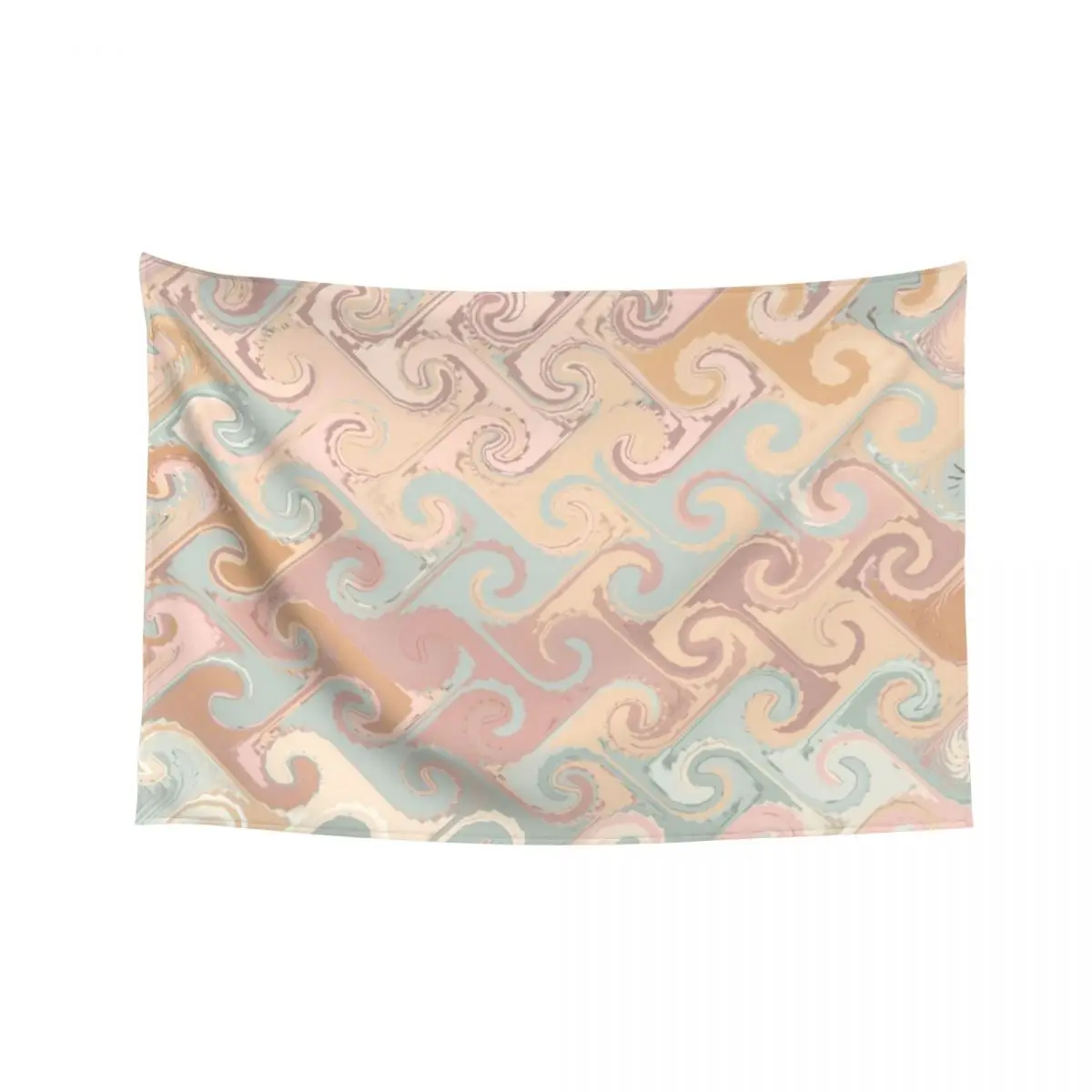 

S-shape earth-tones pattern design Tapestry Bedroom Decor Aesthetic Mushroom Decor For Room Tapestry
