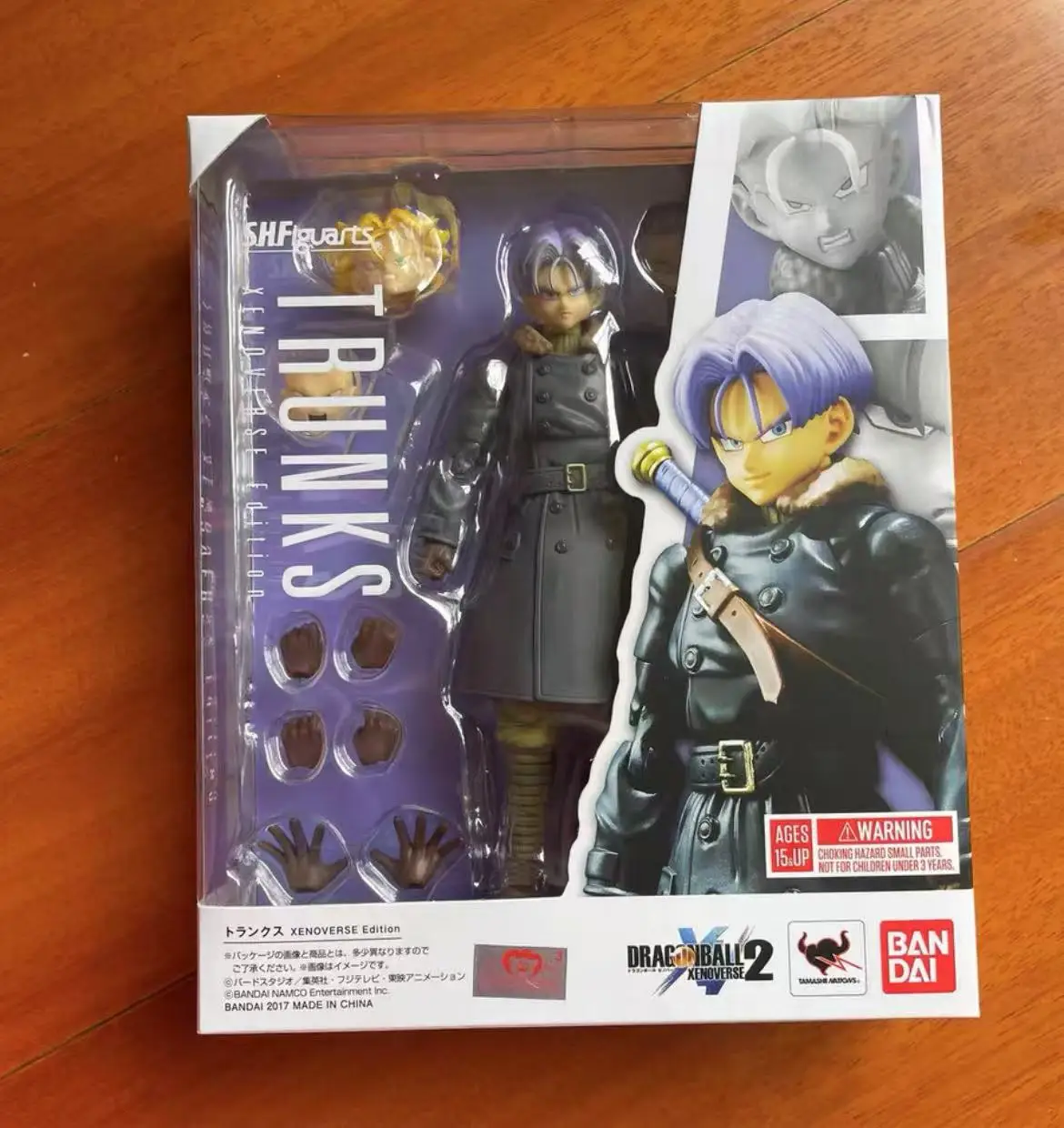 

100% оригинал Bandai Shf Sh Figuarts Dragon Ball Xenoverse Edition Trunks Фигурки Аниме Модель Коллекция игрушек