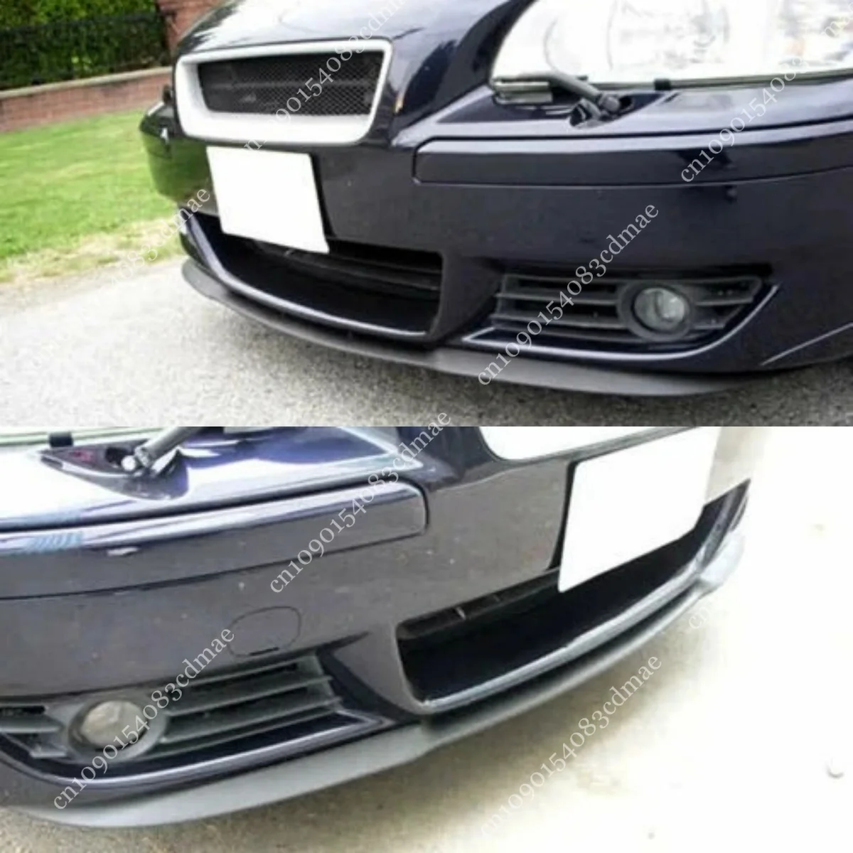 Divisor delantero estilo Cupra R para Volvo S60 R V70 R 2003-2007, alerón de parachoques, difusor, faldón inferior, kit de carrocería, tuning
