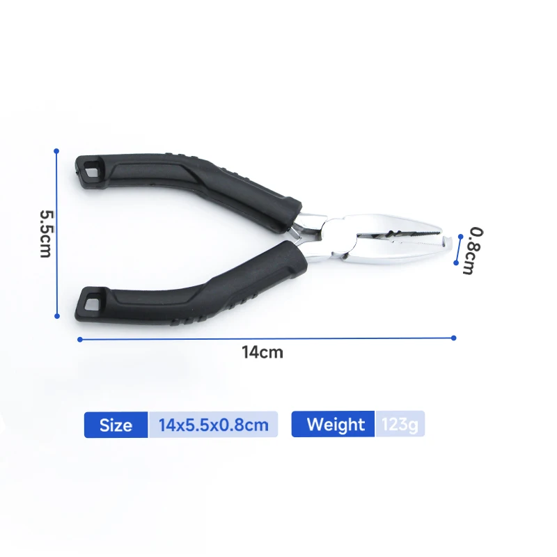 5.5inch Fishing Plier Multi-purpose Stainless Steel 123g Split Ring Plier